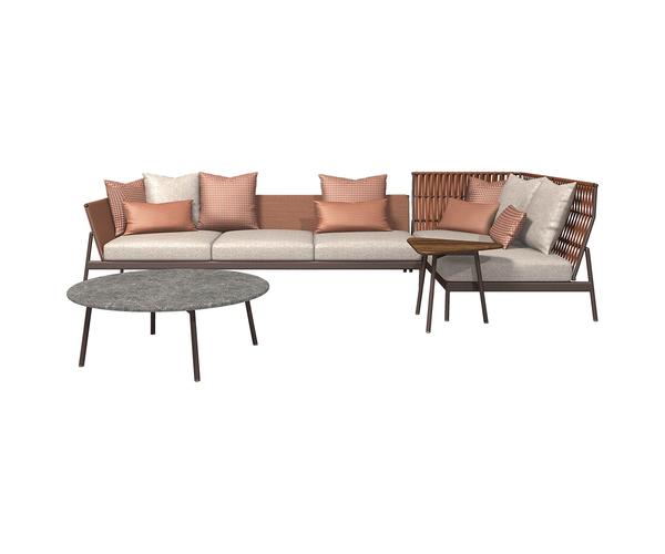 Piper High Back Sectional Sofa