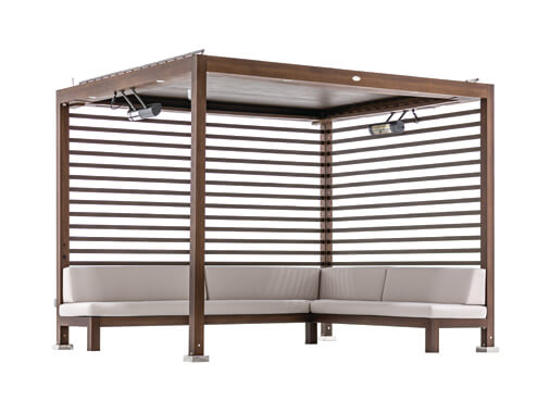 Tuuci Solanox Cabana with Automated Louvered Roof