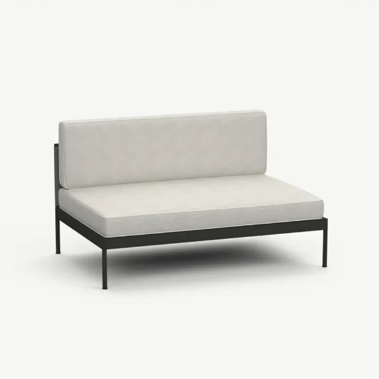 centered grey sectional sofa couch module Basket 353 + 333