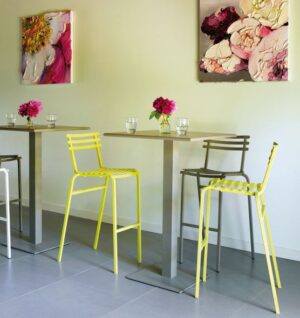 Flower Dining High Table 70x70