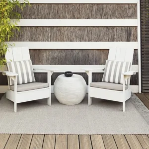 Garden Layers Diagonal almond-ivory rug 1
