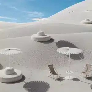 Ensombra Folding parasol and C tables 1