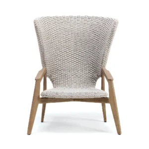 Knit High Back Lounge Armchair - Image 5