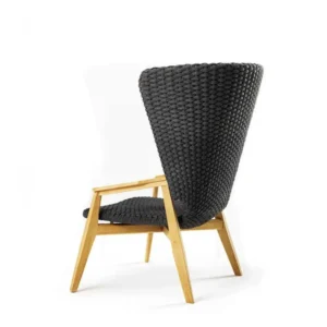 Knit High Back Lounge Armchair - Image 6