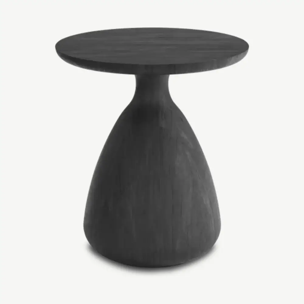 tsuki-outdoor-side-table-o40-teak-scuro-13 Tsuki Side Table - Image 1