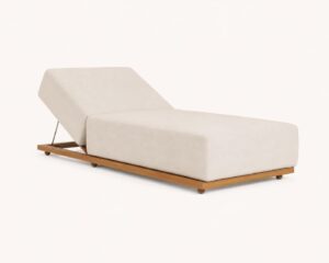 Morbido Single Sunbed | Adjustable Luxury Outdoor Chaise by Melaaura