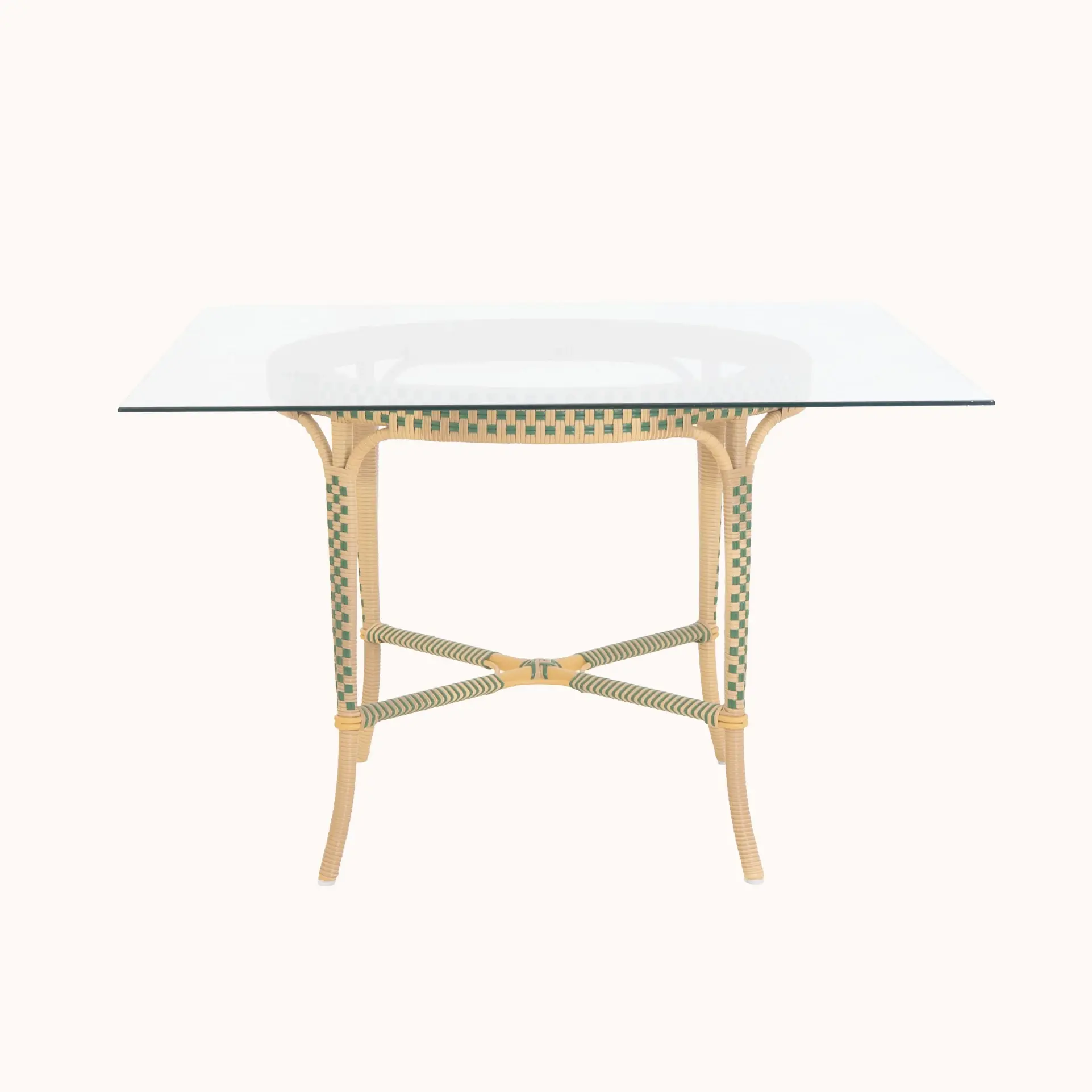 21.22074 SQUARE DINING TABLE - front view Sofia Square Dining Table