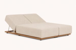 Morbido Double Sunbed | Adjustable Luxury Outdoor Chaise by Melaaura
