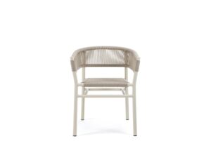 Kilt Aluminum Outdoor Dining Armchair