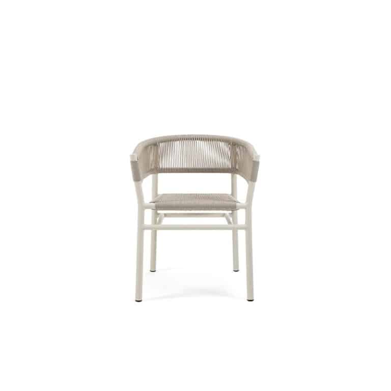 Kilt Aluminum Outdoor Dining Armchair