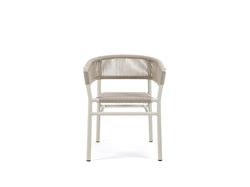 Kilt_Diningallu Kilt Aluminum Outdoor Dining Armchair