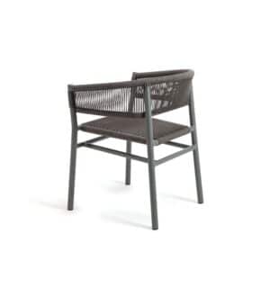 Kilt Dining Armchair Aluminum - Image 3
