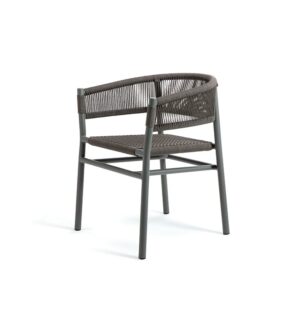 Kilt Dining Armchair Aluminum - Image 2