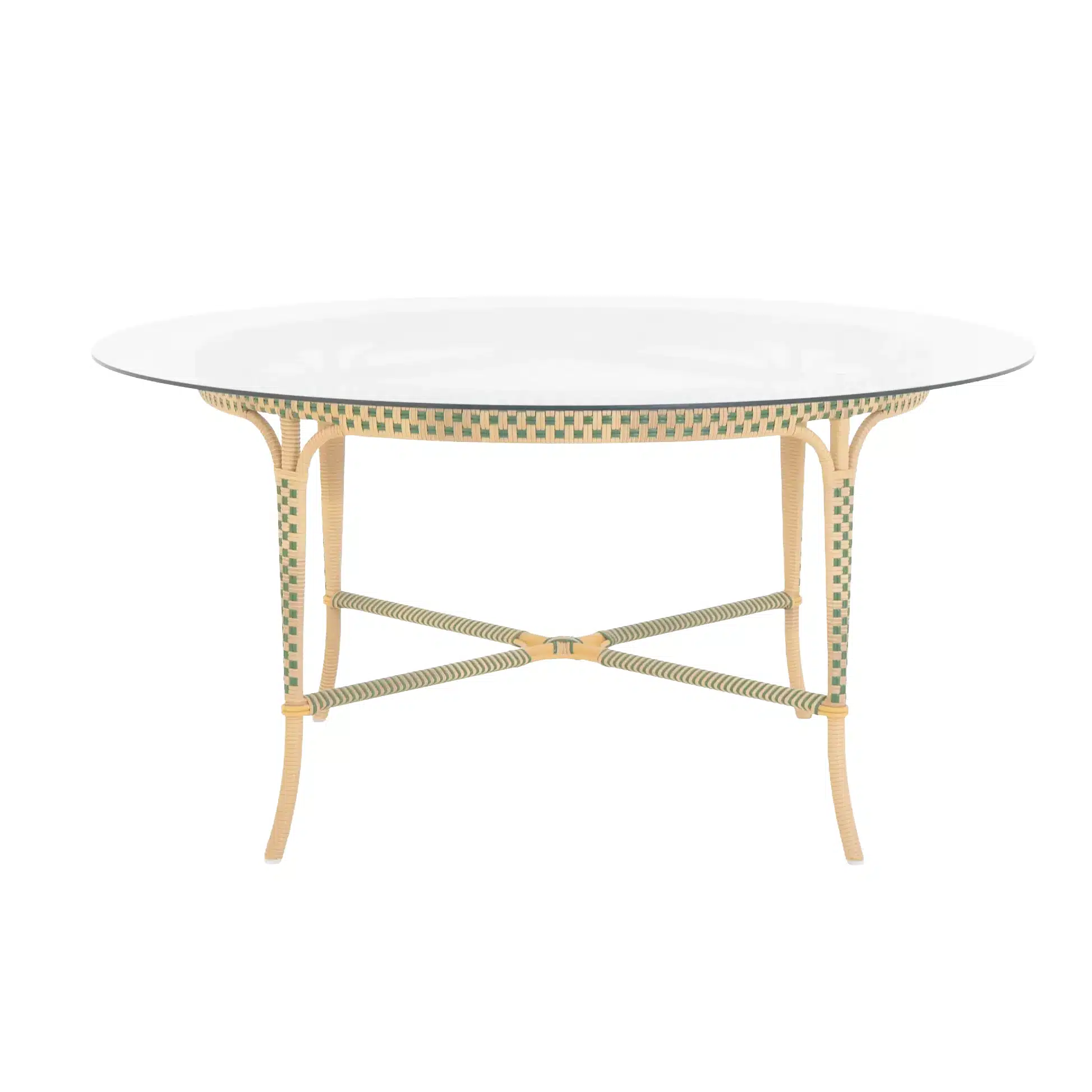 Round-table-with-glass-front-view-1 Sofia Round Dining Table by Melaaura