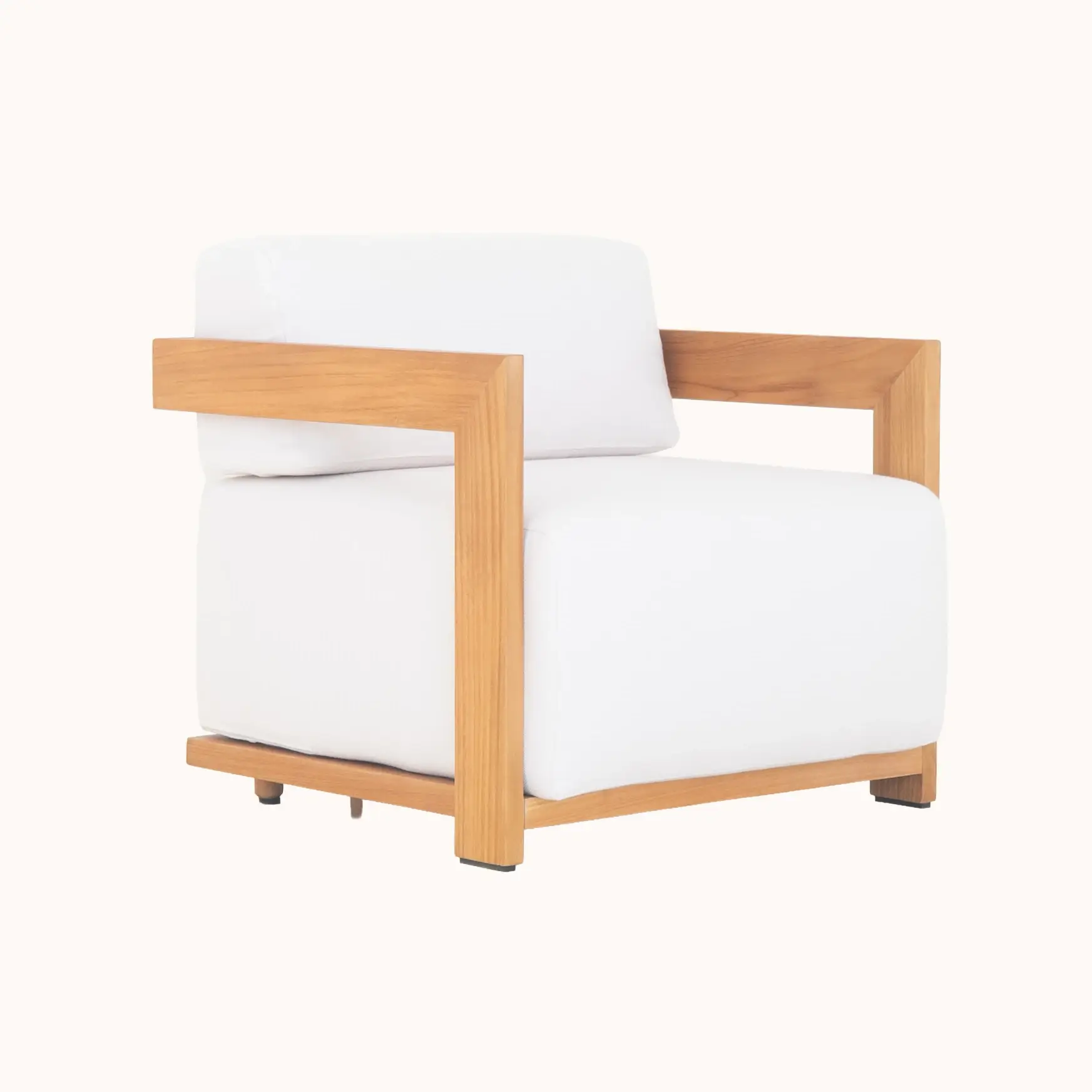 SMP7843 - 61.22130 LOUNGECHAIR with cushion - perspective view Morbido Lounge Chair - Image 1