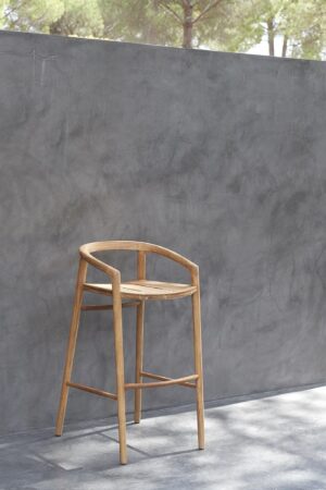 Solid Counter Height Stool with Back - Image 9