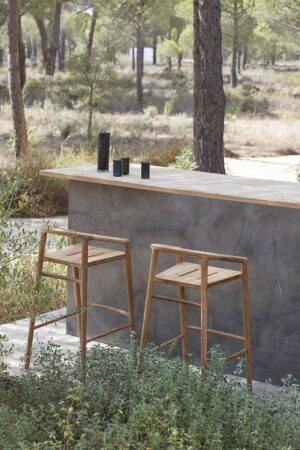 Solid Counter Height Stool with Back - Image 12