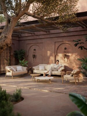 Yiko Lounge Chair with Piping - Image 6