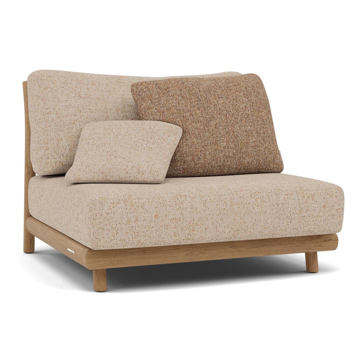outdoor-small-middle-seat-muyu-teak-natural Muyu Teak Modular Middle Seat - Image 1