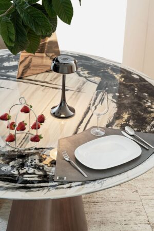 Absolute Round Dining Table by Rugiano
