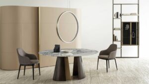 Absolute Round Dining Table by Rugiano