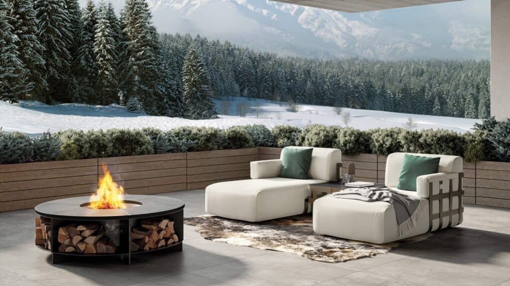 Outdoor Fire Pit by Rugiano