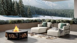 Outdoor Fire Pit by Rugiano