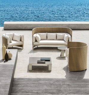 Esedra Highback Lounge Armchair by Ethimo