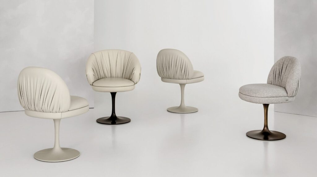 Fandango Swivel Dining Chair by Rugiano