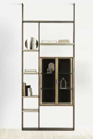 Frame Glass Bookcase by Rugiano
