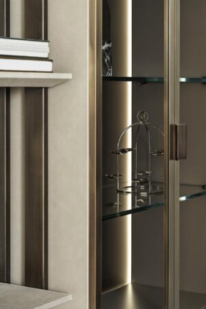 Frame Glass Bookcase by Rugiano
