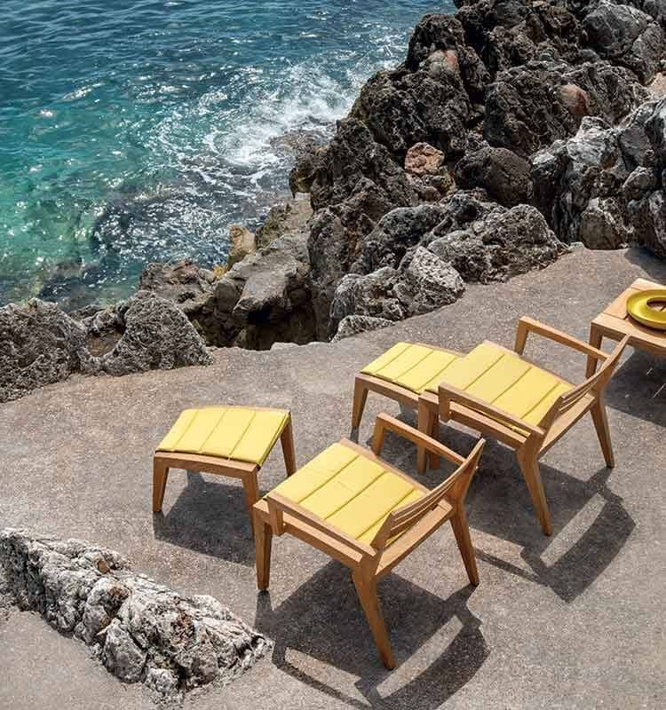 Ribot Footstool Cushion by Ethimo