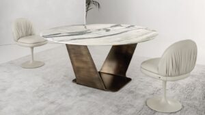 Fandango Swivel Dining Chair by Rugiano