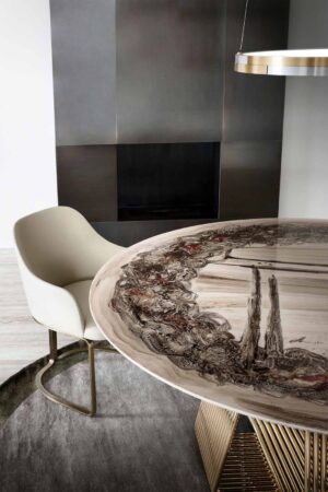 Alyson Round Dining Table by Rugiano