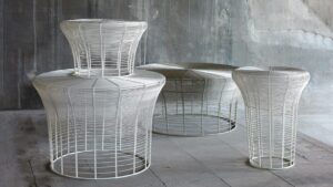 Aram High Stool by Gandia Blasco