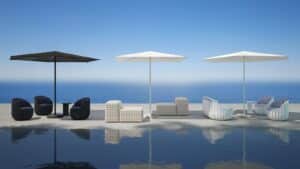 Brisa Square Folding Parasol by Gandia Blasco