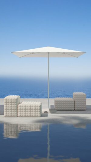 Brisa Square Folding Parasol by Gandia Blasco