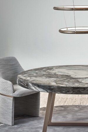 Decoro Round Dining Table by Rugiano