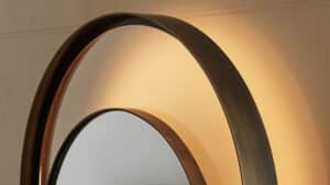 Double Ring Mirror by Rugiano