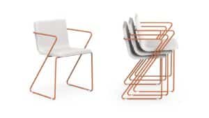 Espagueti Upholstered Dining Armchair by Gandia Blasco