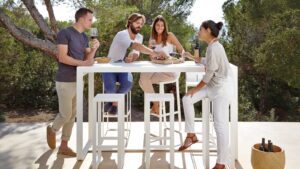 Flat High Stool by Gandia Blasco