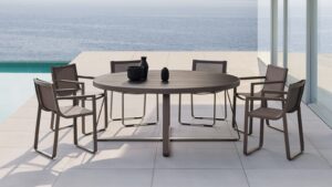 Flat Textil Dining Armchair by Gandia Blasco