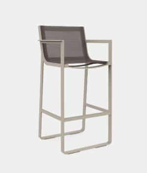 Flat Textil High Stool by Gandia Blasco