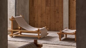 Hos Deckchair and Stool Set by Gandia Blasco