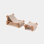 Hos Deckchair and Stool Set by Gandia Blasco
