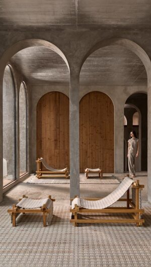 Hos Deckchair and Stool Set by Gandia Blasco