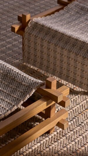 Hos Deckchair and Stool Set by Gandia Blasco