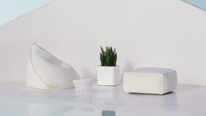 Sail Square Pouf by Gandia Blasco