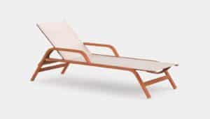 Stack Chaise Lounge With Wheels by Gandia Blasco