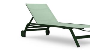 Stack Chaise Lounge With Wheels by Gandia Blasco